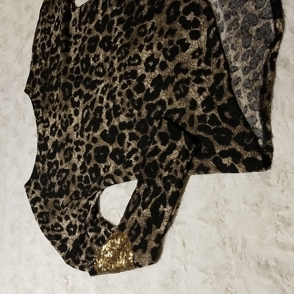 Signature Studio Animal Print Top Shirt Size Large Mob Wife - Picture 4 of 8